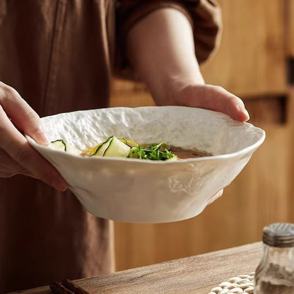 Rock-Patterned Household Conical Soup Bowl