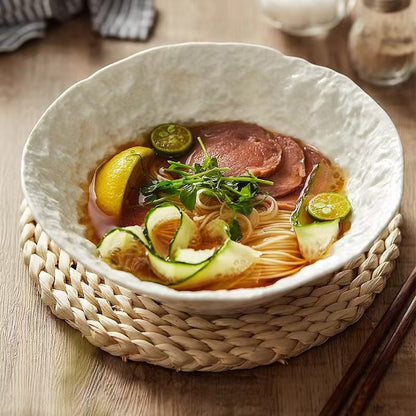 Rock-Patterned Household Conical Soup Bowl