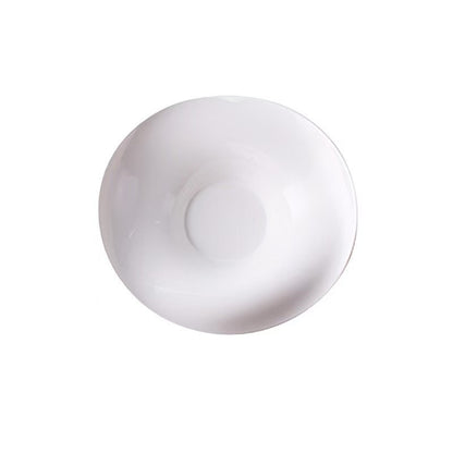 Irregularly Shaped Pure White Flowing Ceramic Bowl