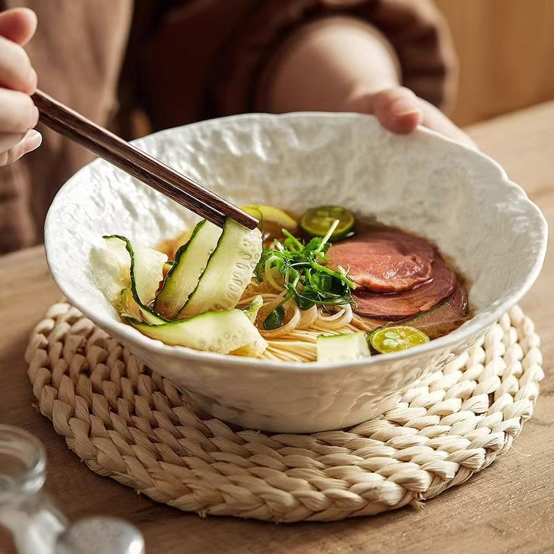 Rock-Patterned Household Conical Soup Bowl