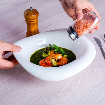 Creamy Ceramic Vegetable And Fruit Petal Bowl